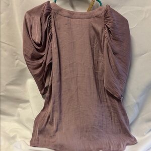 Naked Zebra Dusty Pink Draped Blouse